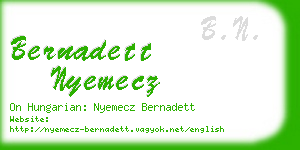 bernadett nyemecz business card